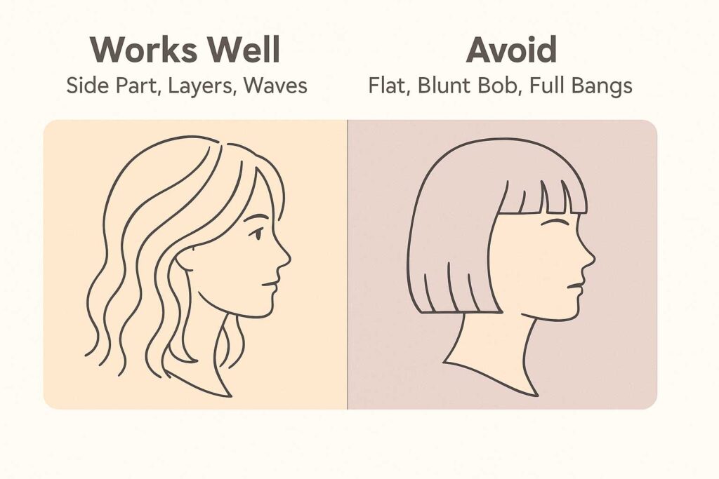 haircut for round shape faces