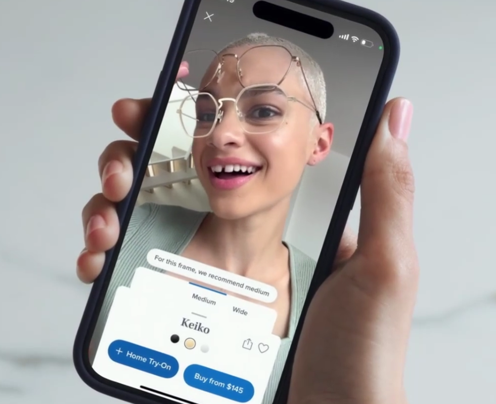 Warby Parker AR - Virtual try on