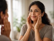 Face Tightening Exercise: Science-Backed Face Yoga for Wrinkles & Anti-Aging woman doing face tightening exercise for anti-aging