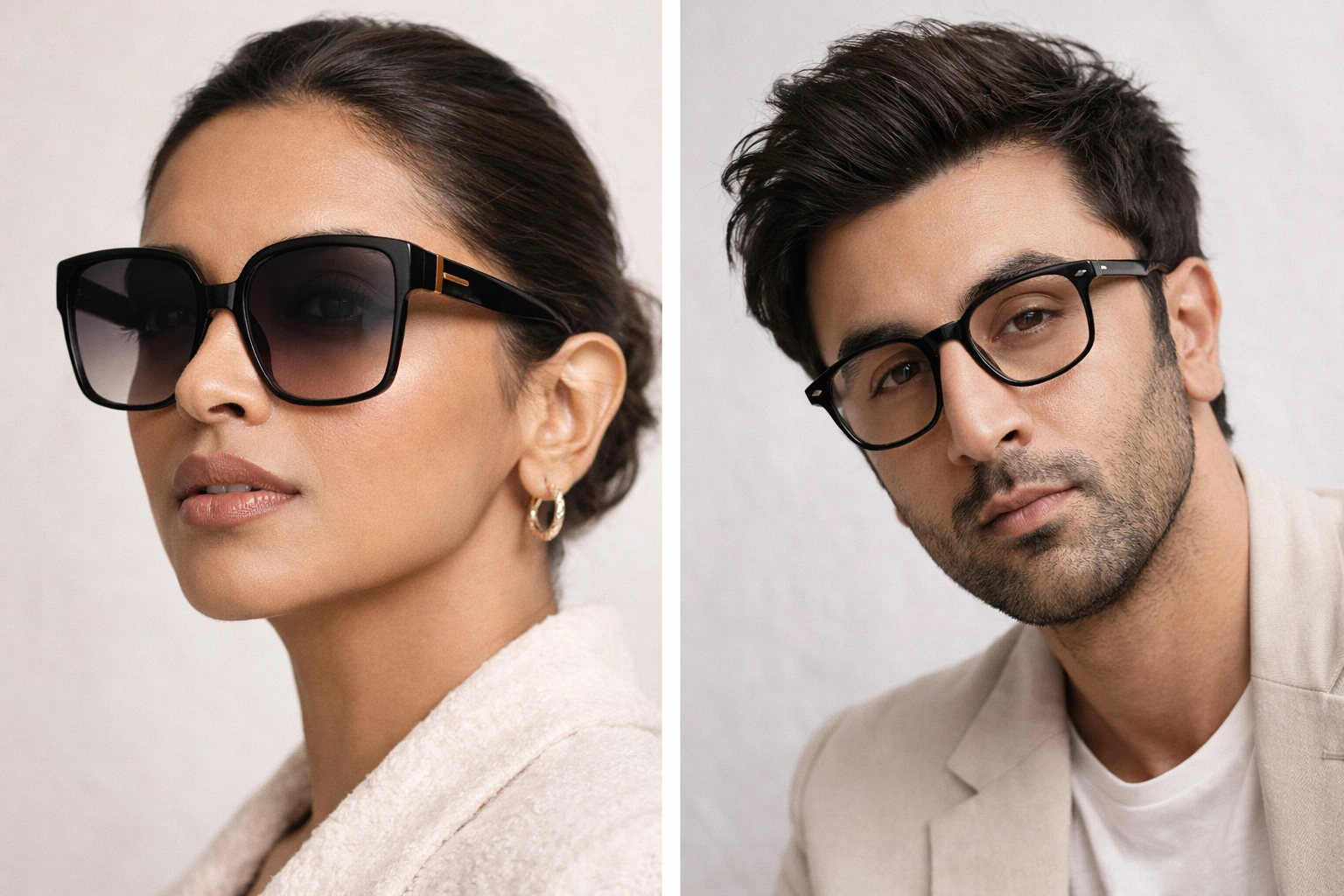 Bollywood celebrities with oval faces wearing stylish glasses