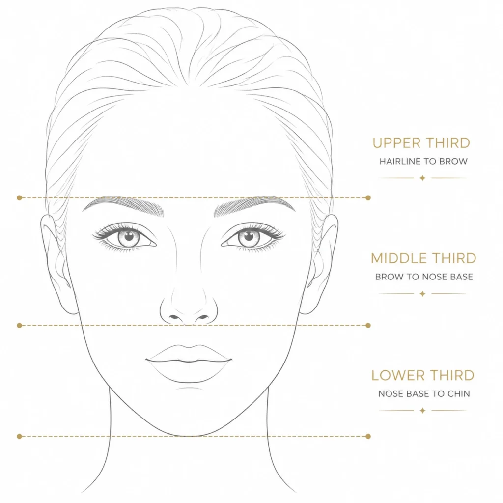FACIAL THIRDS DIAGRAM